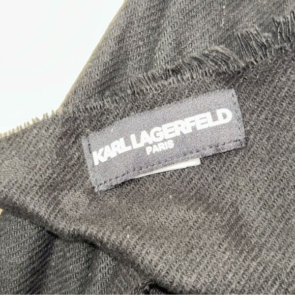 Karl Lagerfeld Grommet Full Wrap Scarf - Picture 5 of 6